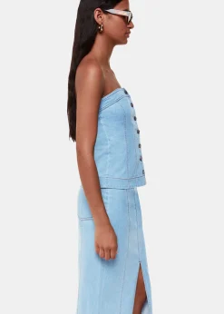 Denim Denim Maxi Skirt