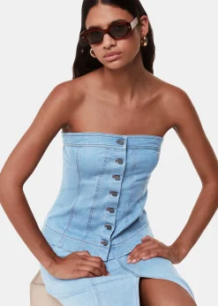 Denim Denim Maxi Skirt