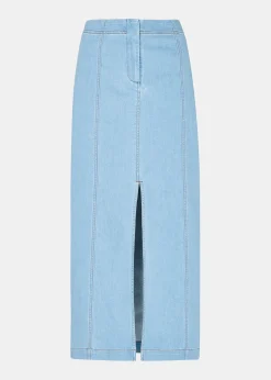 Denim Denim Maxi Skirt