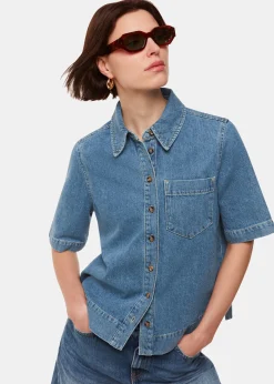Denim Jade Short Sleeve Denim Shirt