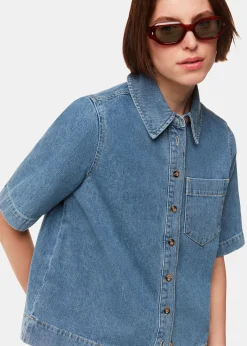Denim Jade Short Sleeve Denim Shirt