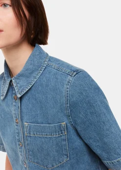 Denim Jade Short Sleeve Denim Shirt