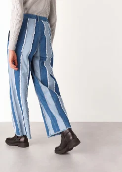 Denim Macie Vertical Patchwork Jean