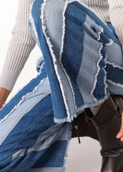 Denim Macie Vertical Patchwork Jean