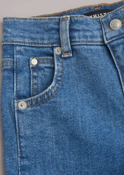Denim Stretch Barrel Leg Jean