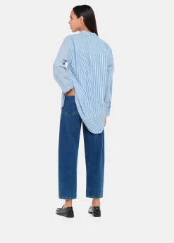 Denim Stretch Barrel Leg Jean