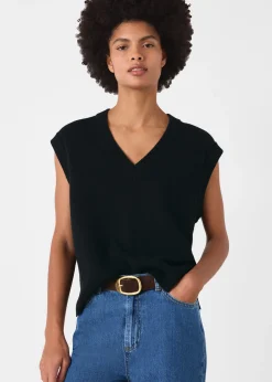 Denim Wide Leg Cropped Jean