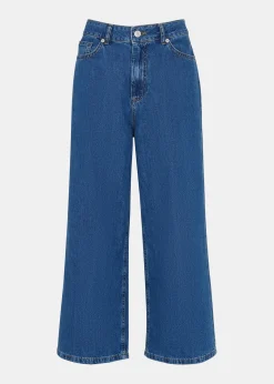 Denim Wide Leg Cropped Jean
