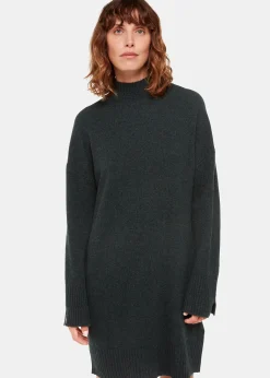 Forest Green Amelia Wool Knitted Dress