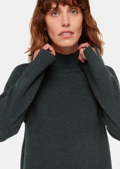 Forest Green Amelia Wool Knitted Dress