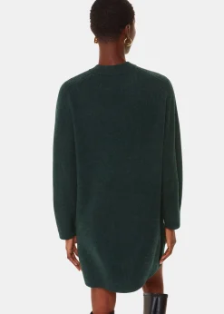 Forest Green Ava Round Neck Knitted Dress