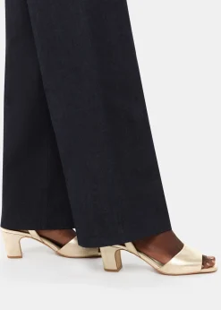 Gold Emerson Block Heel Sandal