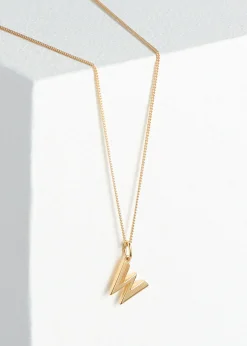 Gold Rachel Jackson Letter Necklace