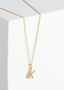 Gold Rachel Jackson Letter Necklace