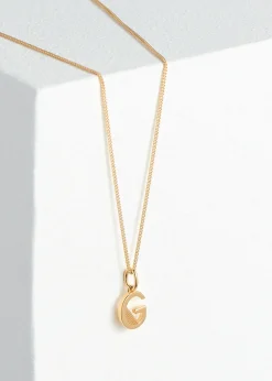 Gold Rachel Jackson Letter Necklace