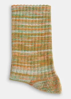 Green Chunky Marl Socks