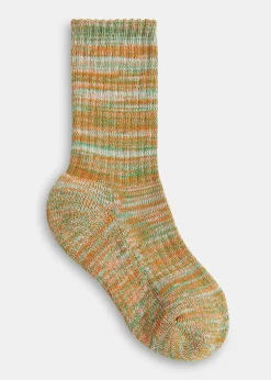 Green Chunky Marl Socks