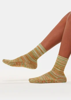 Green Chunky Marl Socks