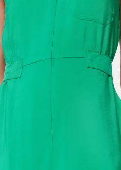 Green Josie Zip Front Jumpsuit