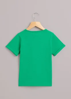 Green Monster Embroidered T Shirt