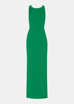 Green Tie Back Maxi Dress
