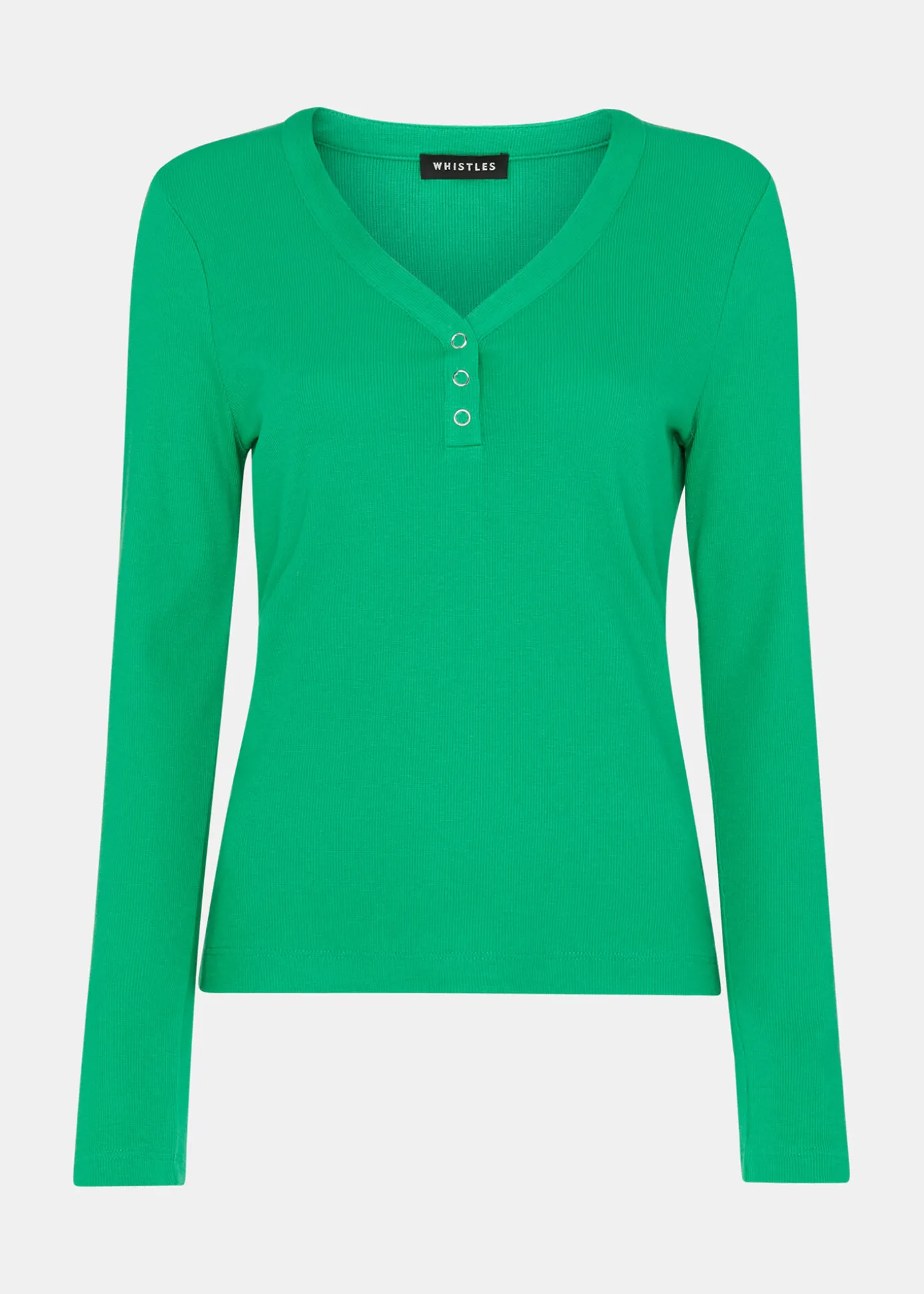 Green V Neck Pyjama Top