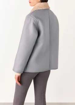 Grey Angelina Faux Fur Jacket