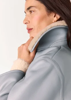 Grey Angelina Faux Fur Jacket