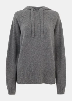 Grey Cashmere Hoodie