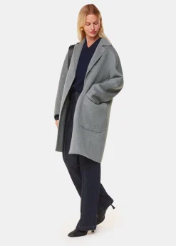 Grey Cassie Double Face Pocket Coat