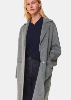 Grey Cassie Double Face Pocket Coat