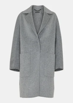 Grey Cassie Double Face Pocket Coat