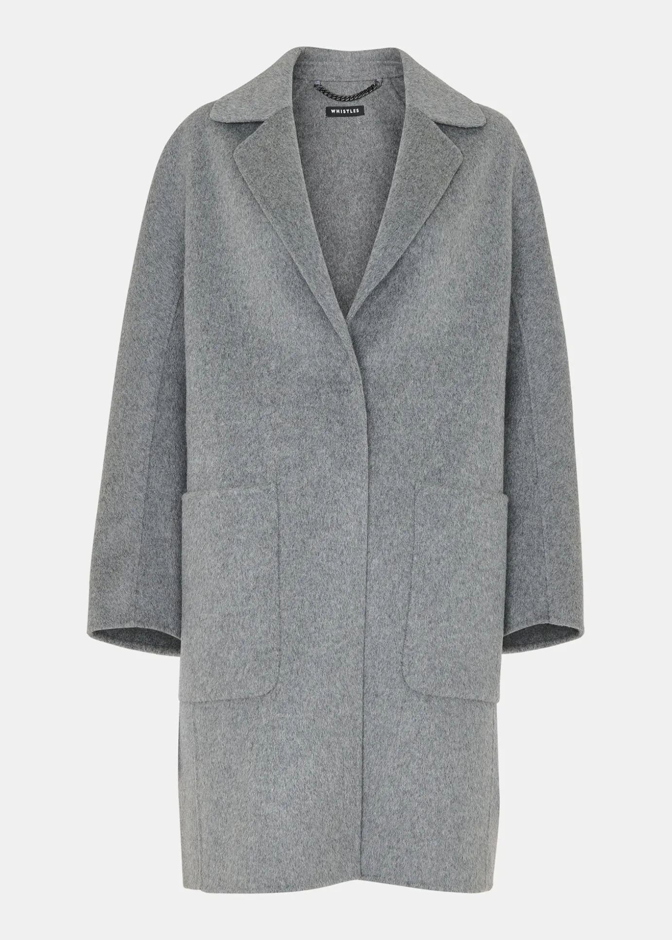 Grey Cassie Double Face Pocket Coat