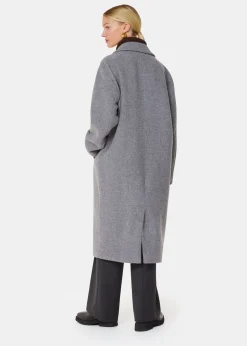 Grey Eliza Double Breasted Coat