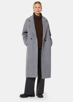 Grey Eliza Double Breasted Coat