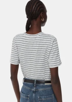 Grey Emily Ultimate Stripe T-Shirt