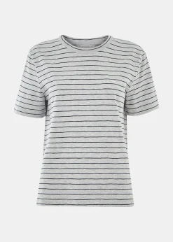 Grey Emily Ultimate Stripe T-Shirt