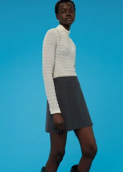 Grey Lola Mini Skirt
