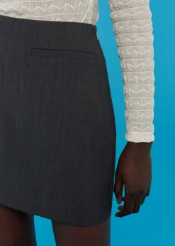 Grey Lola Mini Skirt