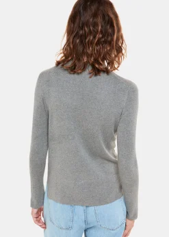 Grey Maja Knitted Polo Neck Knit