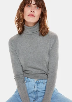 Grey Maja Knitted Polo Neck Knit