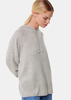 Grey Marl Cashmere Hoodie