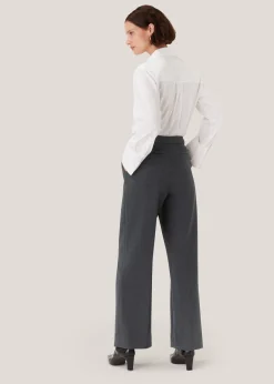Grey Marl Natalie Wool Blend Trouser