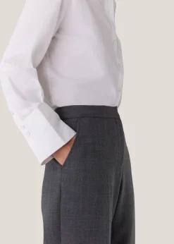 Grey Marl Natalie Wool Blend Trouser