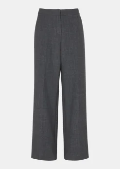 Grey Marl Natalie Wool Blend Trouser