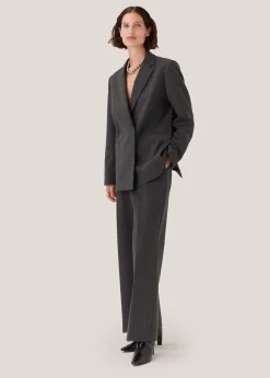 Grey Marl Natalie Wool Blend Blazer