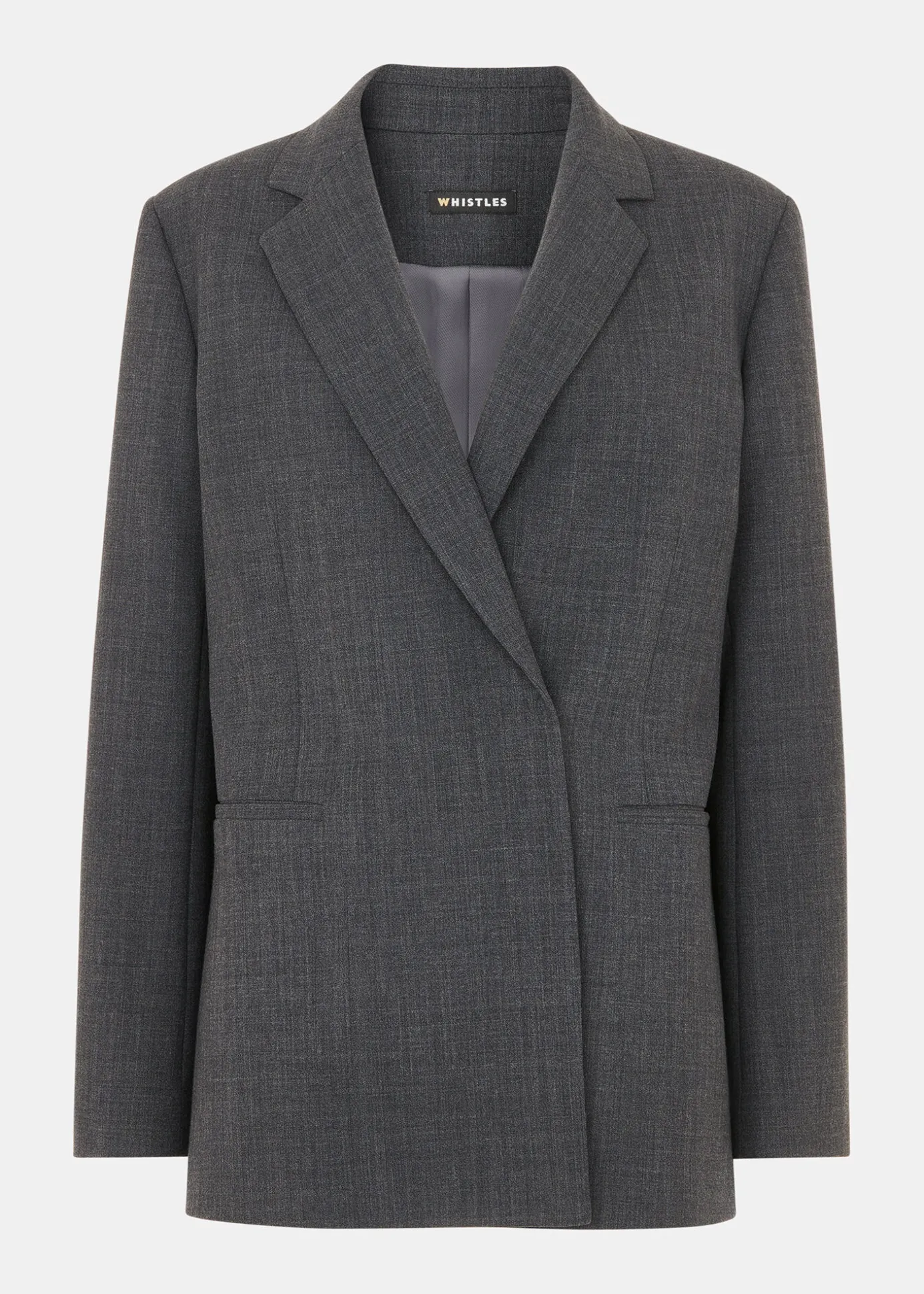 Grey Marl Natalie Wool Blend Blazer
