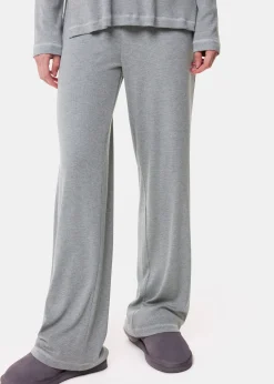 Grey Marl Rib Jersey Pyjama Bottom