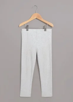 Grey Marl Ribbed Legging