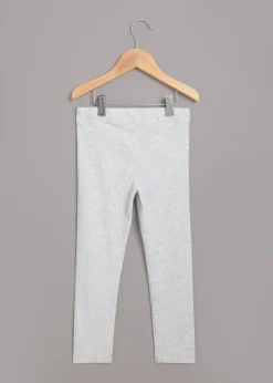 Grey Marl Ribbed Legging